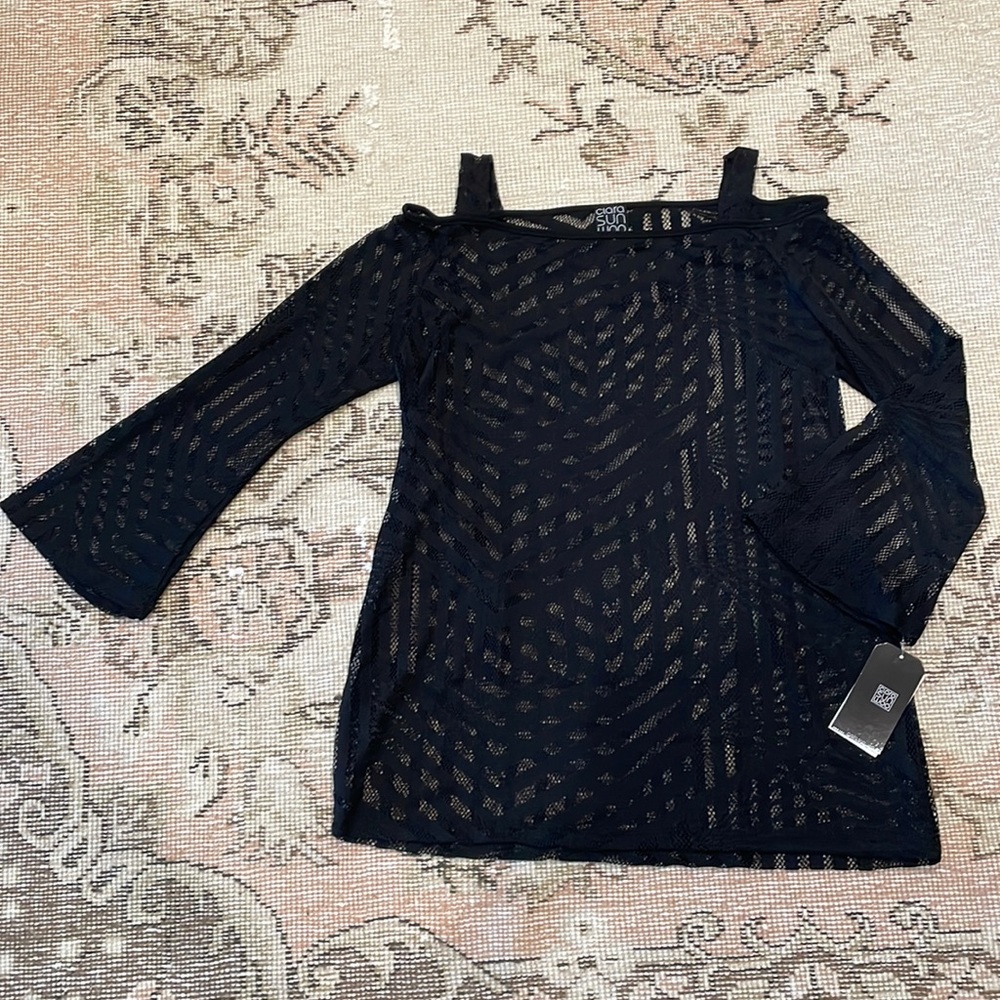 Clara Sun Woo off the shoulder tunic